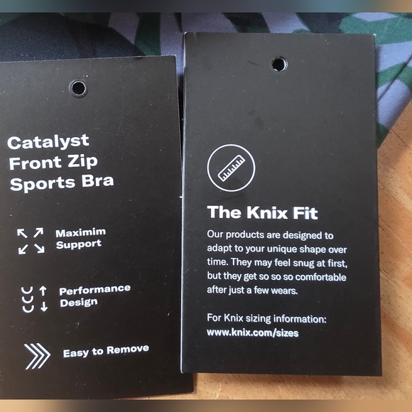 Knix Blue and Green Camouflage Sports Bra NWT (BRA11) - Picture 6 of 8